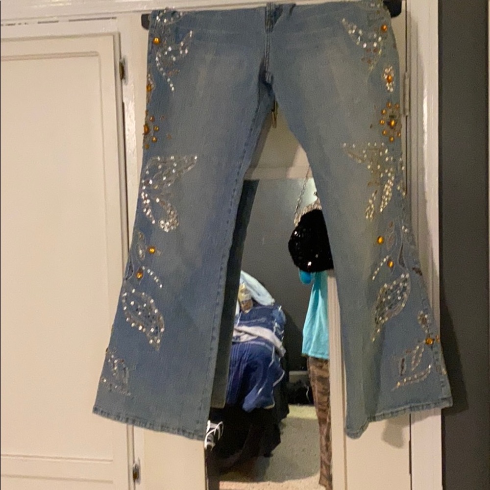 Embellished jeans